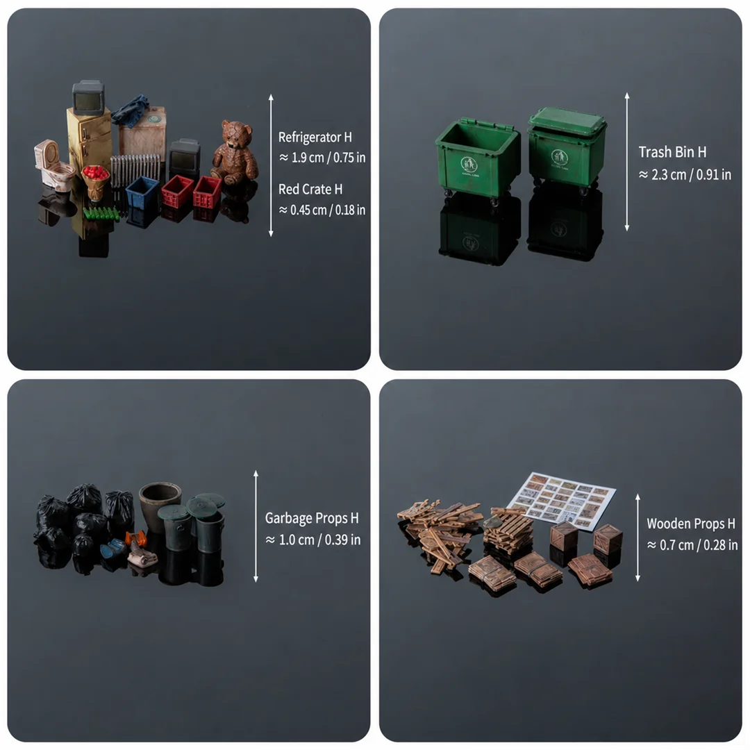 AFA 1: 64 Street View Versatile Model Props Miniature Miniatures Figures Diorama Creative Photography image 6