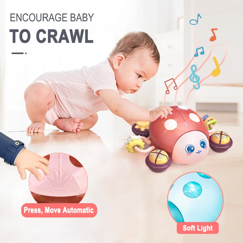 Crawling Escape Music Toy For Kids Automatic Induction Avoidance Electric Rechargeable Musical Baby Children Toys