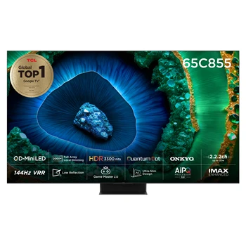 TCL 프리미엄 4K QD-Mini LED TV 안드로이드12 65C855 164cm · 65인치 · 방문설치