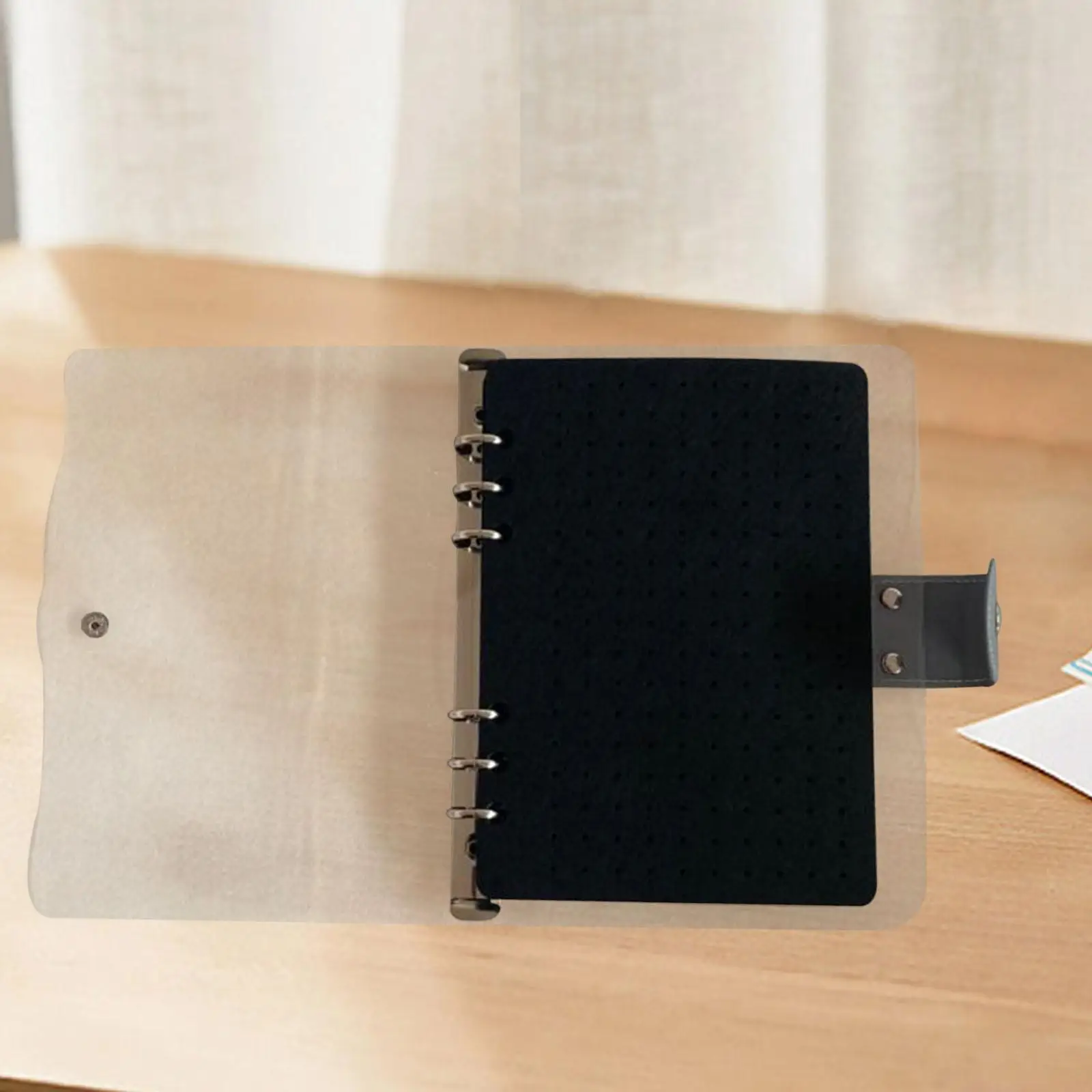 Felt Enamel Pin Display Pages with Clear Cover Pin Bundle Organization Carrying Book for Pin Art Enthusiasts and Storage