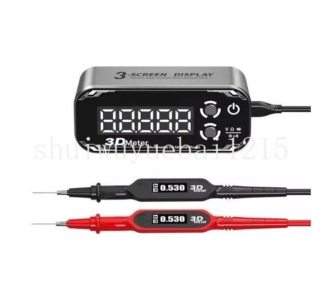 Multimeter capacitor voltage resistance multiple measurement functions three-screen digital display