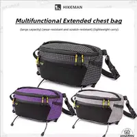 Hikeman-Bolsa de pecho multifuncional para exteriores, bolsa impermeable para deportes de ciclismo Dyneema, bandolera ajustable de gran capacidad para viaje