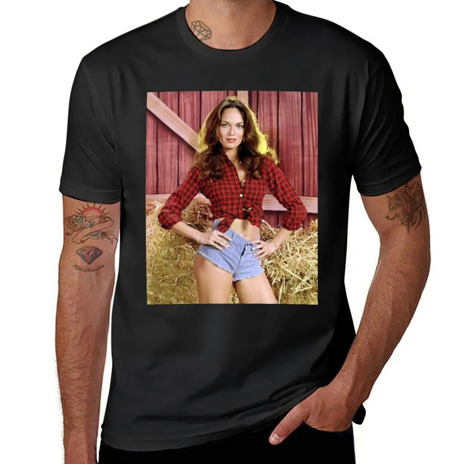 Catherine Bach pretty T-Shirt anime shirts graphic tee korean fashion luxury clothes men