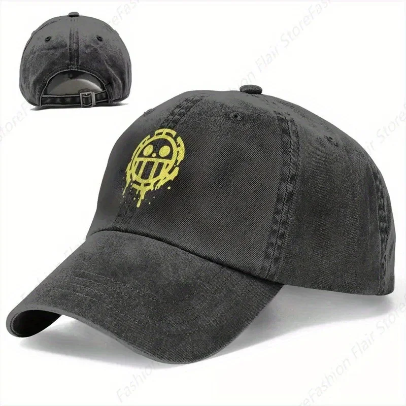 Heart Pirate Unisex Baseball Cap, Worn Hats, Retro Outdoor Exercise Headgear