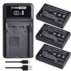 PowerTrust NP-120 Battery D-L17 DB-43 Bateria for Fujifilm F10 F11 M603 Zoom Pentax MX4 MX550 RICOH GX8 300G 400G 500G 500SE G3