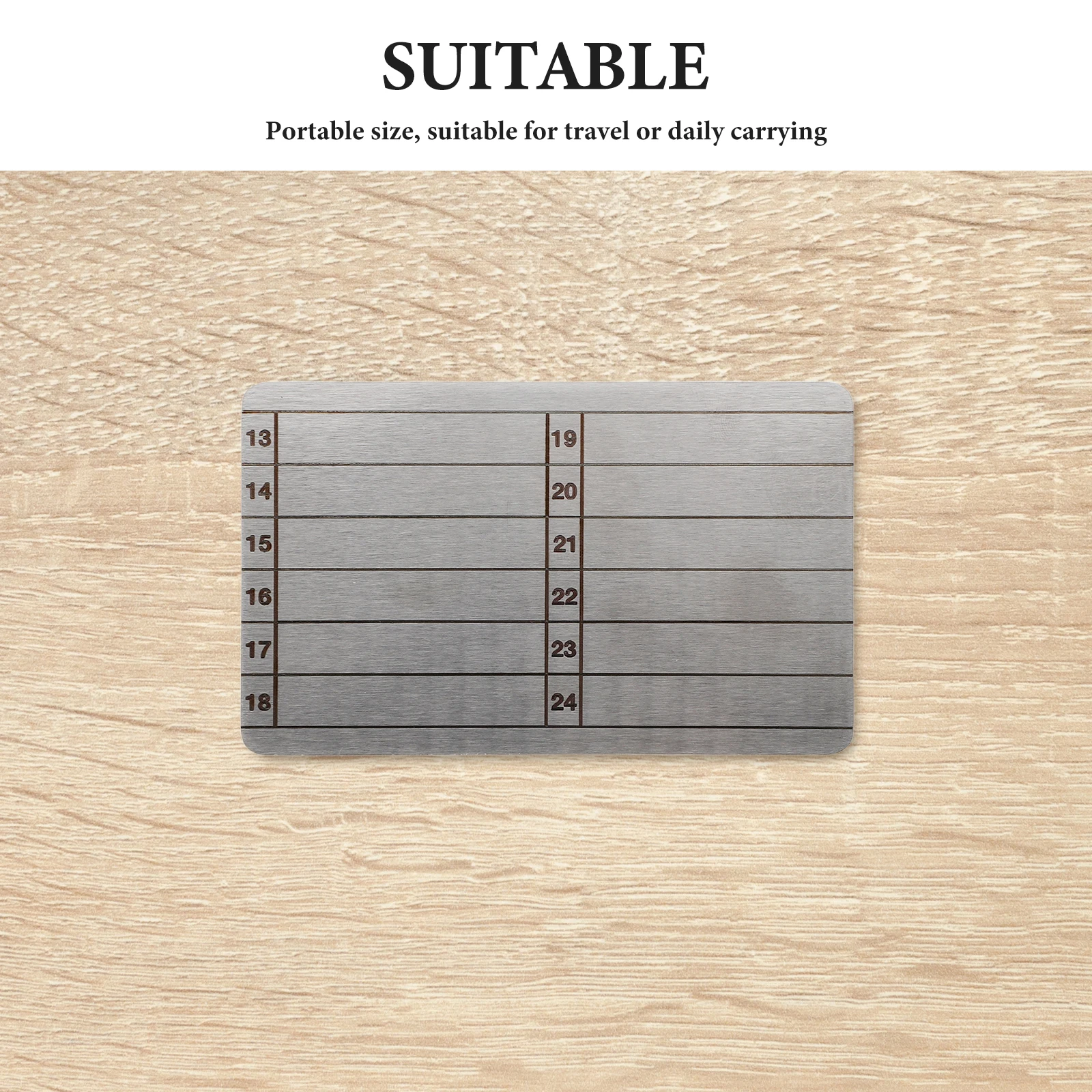 Seed Phrase Backup Plate 24-Word Steel Wallet for Hardware Wallet Seed Phrase Storage Stainless Steel Waterproof & Fireproof