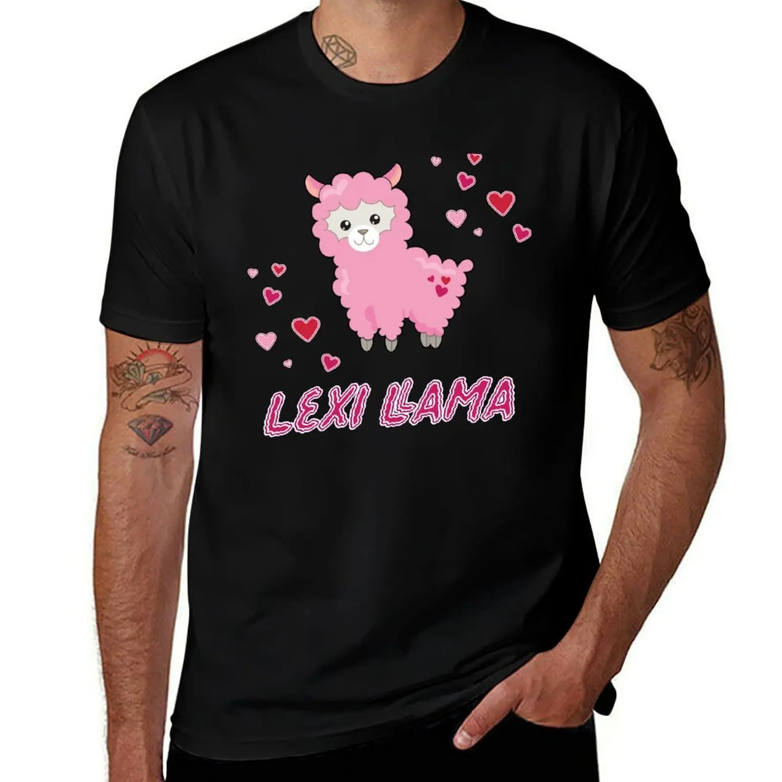 Llama Lover Lexi Hensler T-Shirt Soft Casual Short Sleeve Cotton Tee T-Shirt