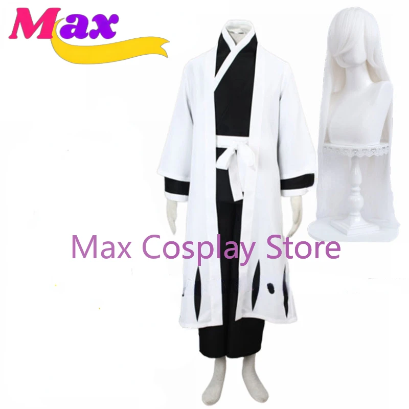 Max Cos Anime Jushiro Ukitake Cosplay Costumes Man Woman Halloween Wig Cos Clothes Custom size