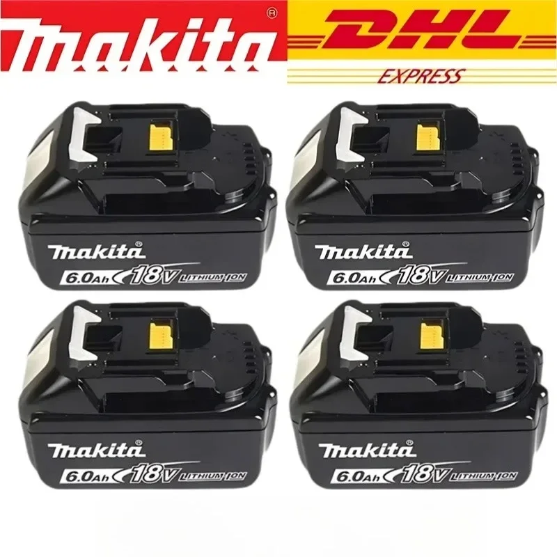 Batteria al litio Makita18V 6,0 Ah disponibile BL1830b BL1840b BL1850b BL1860bl1815 grande capacità e lunga durata della batteria.