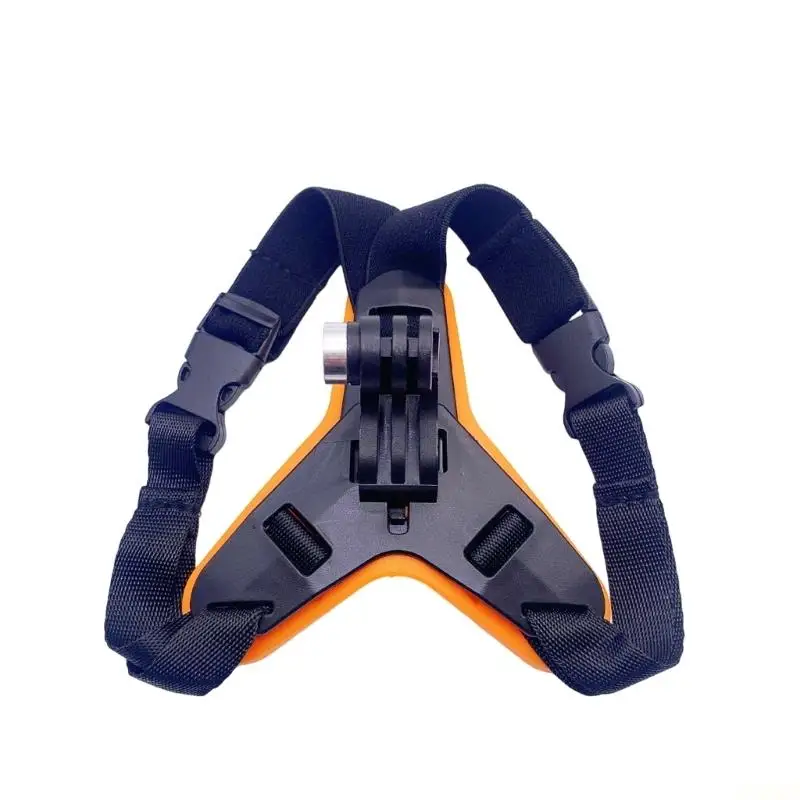 B03F Lightweight Motorcycle Camera Chin Strap Mount Secure Attachment For Action Cameras Adjustable Helmet Compatibility