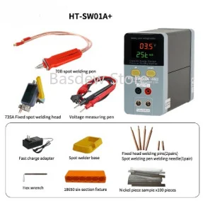 HT-SW01H 21KW 3500A Lithium Battery Spot Welding Machine/High Power 18650/21700 Battery Spot Welder for battery 0.5mm thickness