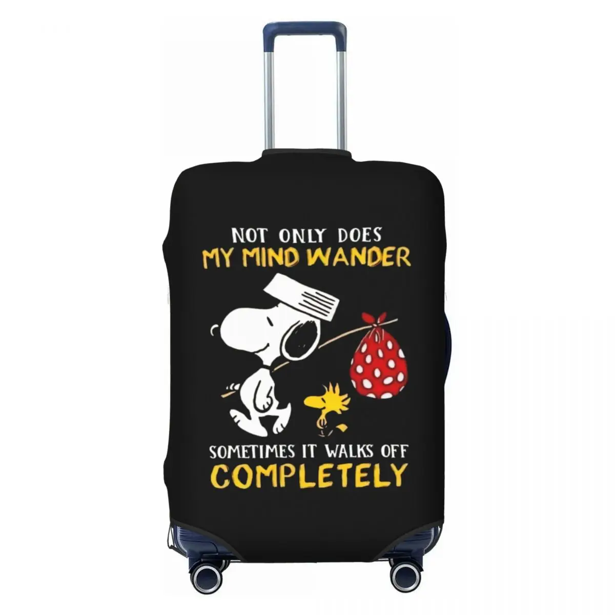 

Изготовленный на заказ милый мультяшный чехол для чемодана Снупи, моющиеся защитные чехлы для багажа на 18-32 дюйма