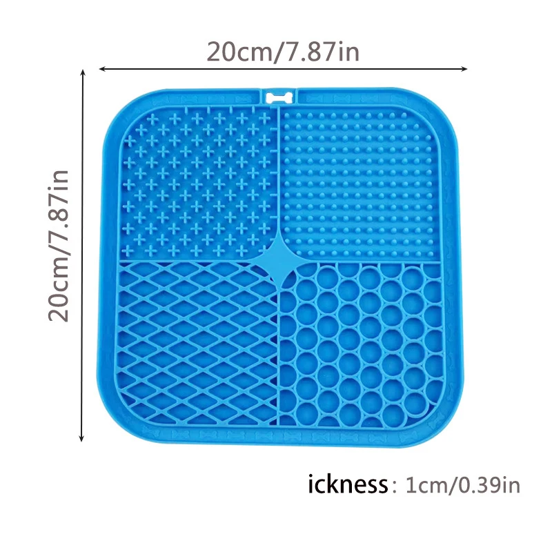 Pet Lick Silicone Mat Pet Slow Food Plate Dog Bathing Distraction Silicone Dog Sucker Food Training Dog Feeder Supplies for Dogs