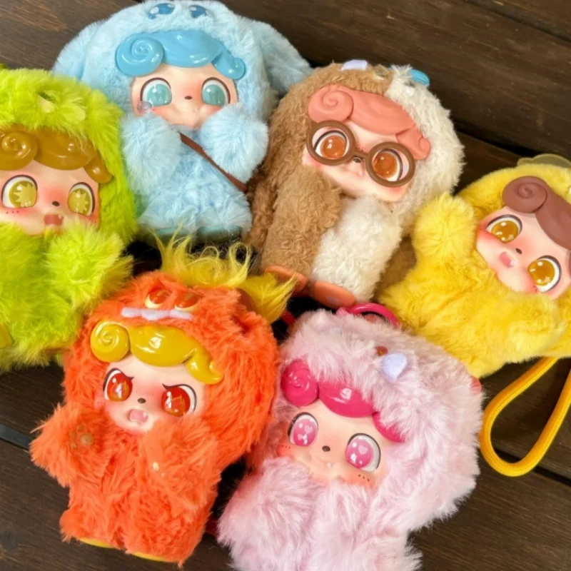 

Q.Kid Mystery Boxes Emotional Furry Monster Plush Blind Box Pendant Figurine Trendy Collection Model for Girl Bedroom Decor Gift