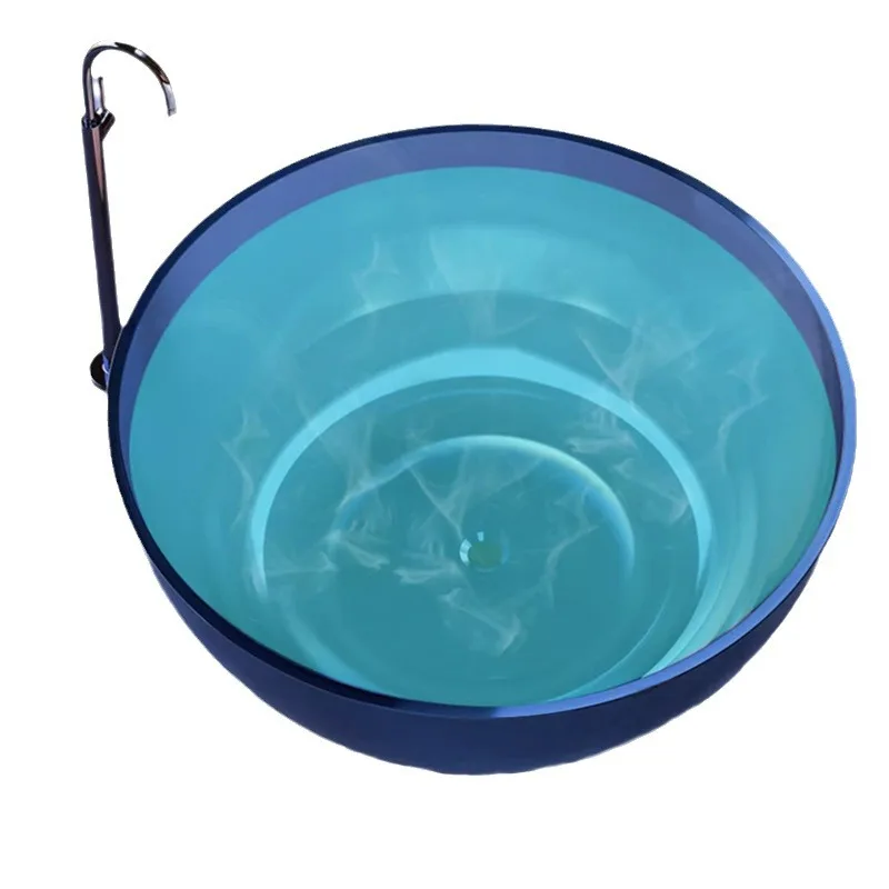 Transparent resin bathtub Home Independent Hotel B & B Villa Internet celebrity Round bathtub