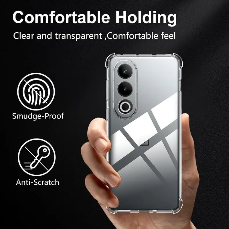 Four-Corners Shockproof TPU Case for OPPO A80 5G A40 A40M A60 A3 Pro 5G A3x Protective Cover Clear Capa Fundas Coque