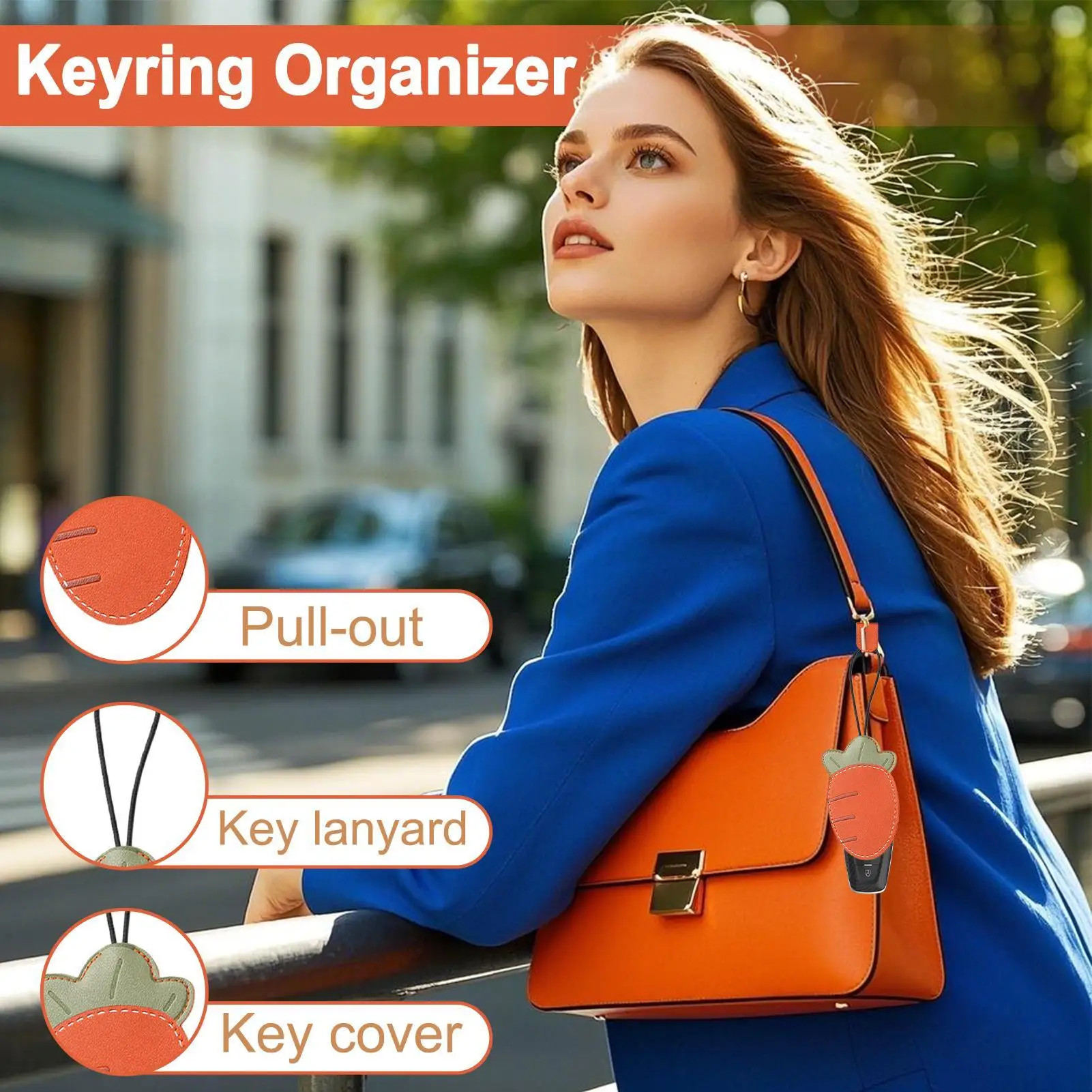 Key Fob Case Small PU Leather Key Fob Protective Cover For Men Women Boys Youth Teens Husband Son Daughter Family Friends