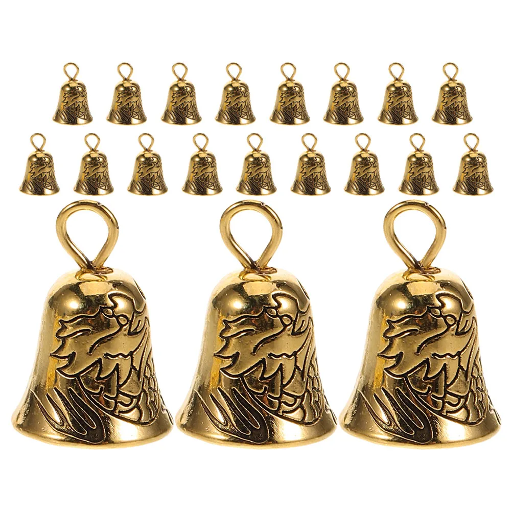 

20Pcs Small Golden Bells Craft DIY Decorative Pendant Charms for Wind Chimes Nursery Decor Christmas Tree Ornament Craft