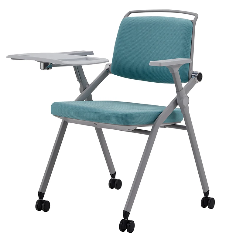 Folding Training Chair with Table Board   Folding  Meeting Room Meeting Sponge Backrest Training