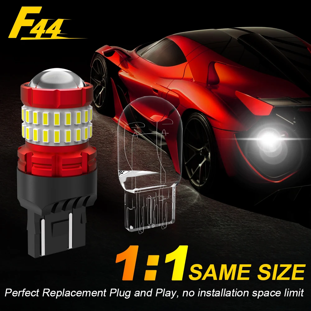 BMTxms 2x T20 LED Canbus 7440 W21W 7443 W21/5W SRCK LED Backup Reverse Lamps Daytime Running Light Brake lights Turn Signal Lamp
