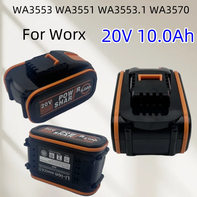 

100% original WA3553 FOR Worx 20V 6.0Ah batterycordless power tool backup battery WA3551 WA3553 WA3641 WX373 WX390 batter