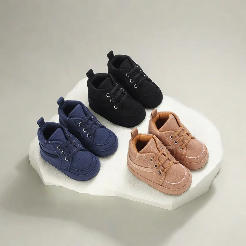 

NEW Baby Boy Sneakers Newborn Canvas Infant Casual Girl Shoes Soft Sole Anti-slip Toddler Canvas First Walkers Crib Shoes