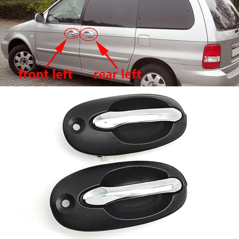 

For Kia Carnival 2000 2001 2002 2003 2004 2005 Auto Front Rear Left Right Side Door Outside Exterior Handle Base Color