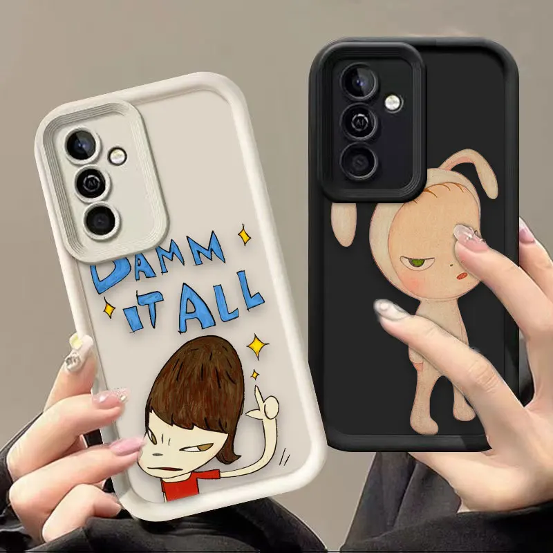 

Painting Art Yoshitomo Nara Custom Photo Phone Case For Samsung Galaxy S26 S25 S24 S23 S22 S21 FE S20 ULTRA PLUS 5G Cover Case