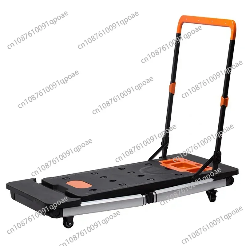 7-In-1 Multifunctional Workbench Diy Console Trolley Stainless Steel Horse Stool Scaffolding Mobile Platform