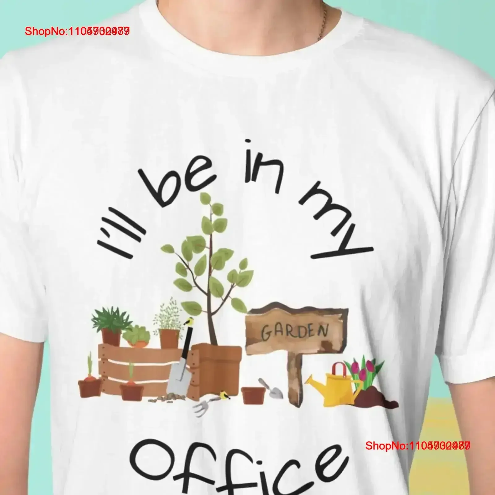 Gardener T Shirt I'll Be In My Office Wheelbarrow Gardening Garden Love Lover vintage Washed streetwear Versatile Comfortable