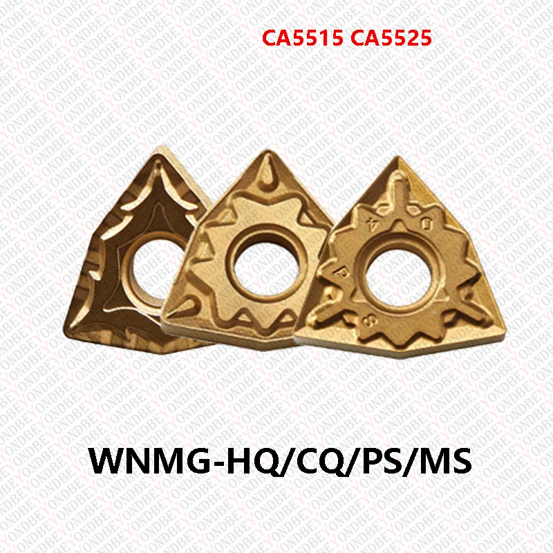 100% Original WNMG080404 WNMG080412 HQ CQ PS MS CA5525 Lathe Machining Tools WNMG 080408 060404 060408 Carbide Insert CNC Cutter