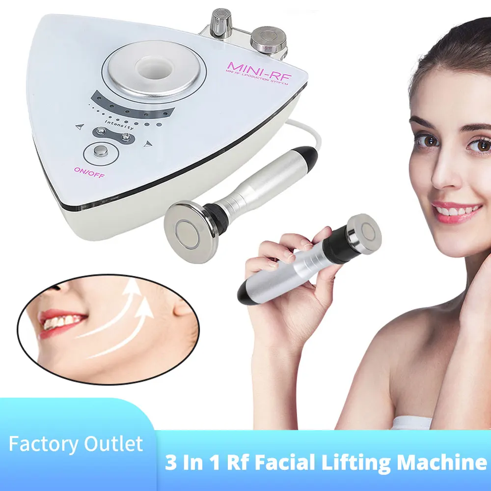 

3 In 1 Bipolar RF Body Skin Tightening Machine Ems Cavitation Face Lifting Firming Device Anti Wrinkle Beauty Skin Care Tools