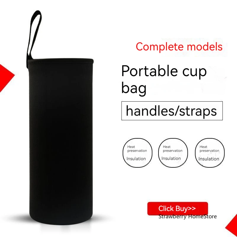 750/1000/1500ML Sport Water Bottle Case Insulated Bag Black Bottle Carrier Insulated Bag ﻿Mug Bottle Case Sport Cup Covers Bag