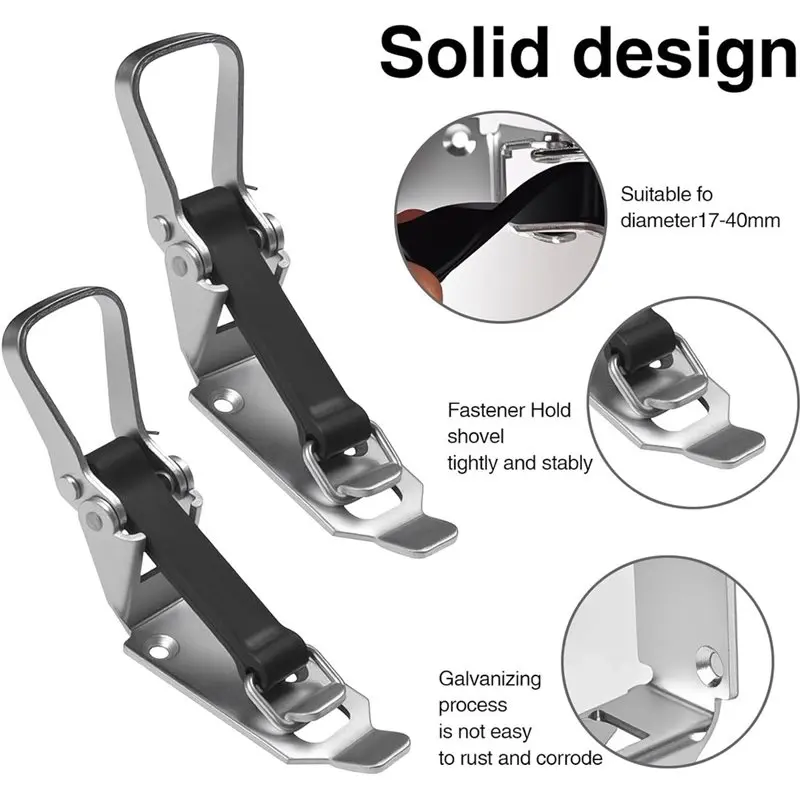 GTBL Shovel Holder 75 Mm Car Wash Mop Clip/Fastener Locking Bearing For Trailers, Trucks, Construction Machinery, Tool Sheds