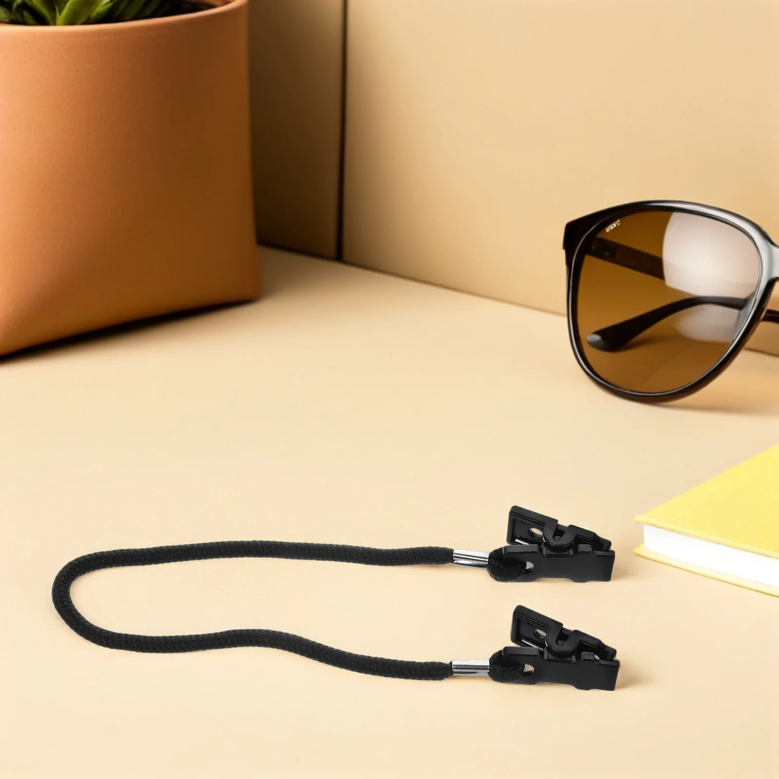 

8pcs Athletic Glasses Strap Windproof Hat Strap Clips Polyester Eyeglasses Retainer Rope For Men Women Outdoor Sports Sunglasses