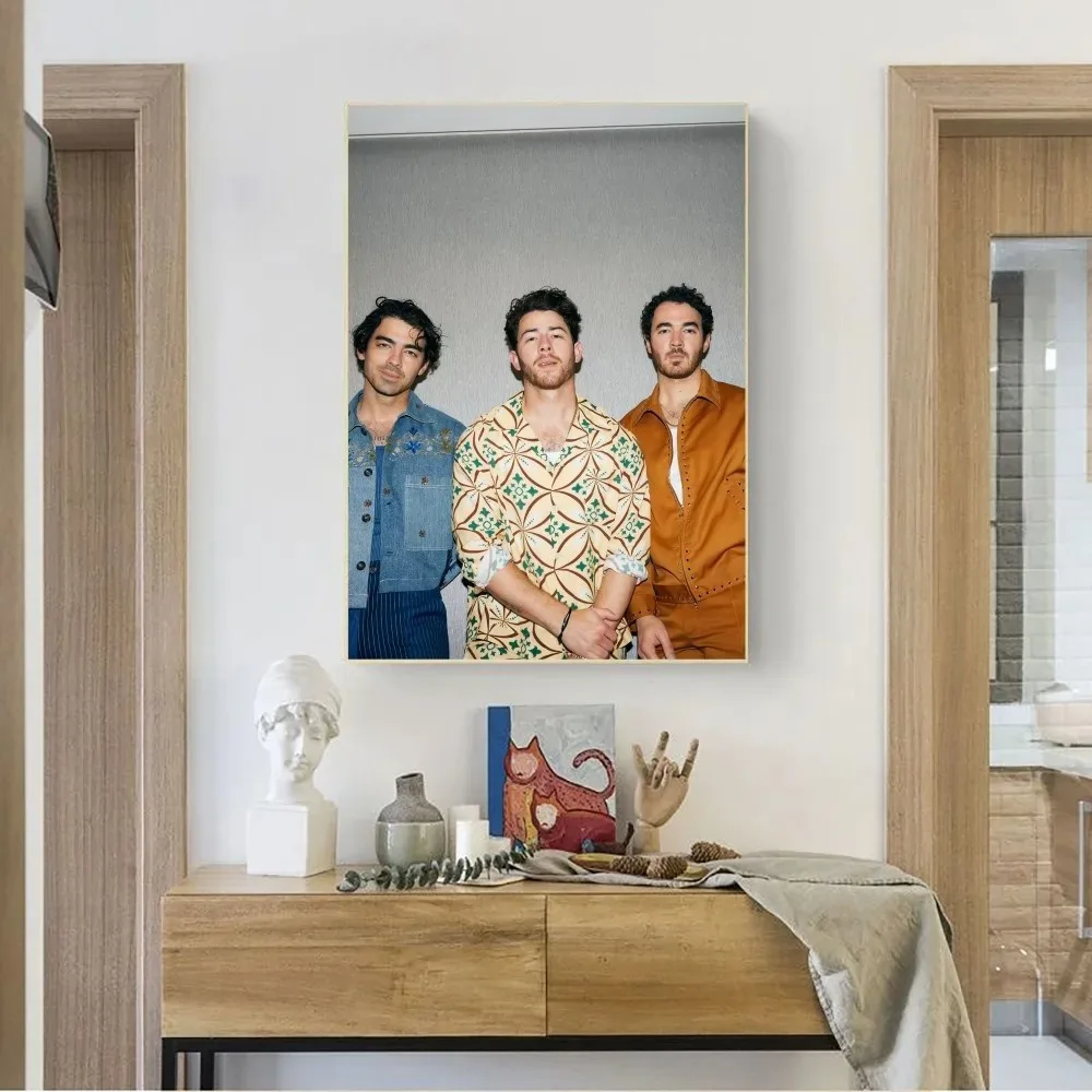 jonas brothers Poster No Framed Poster Kraft Club Bar Paper Vintage Poster Wall Art Painting Bedroom Study Stickers