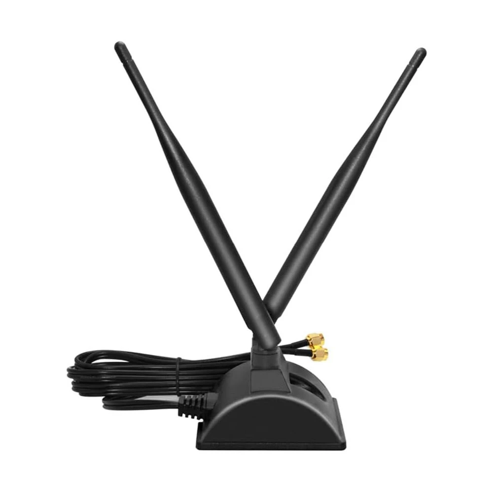 

2.4G 5.8G Dual Band Wifi Antenna Extension Cable with Magnetic Base for WIFI Router Wireless Network Card