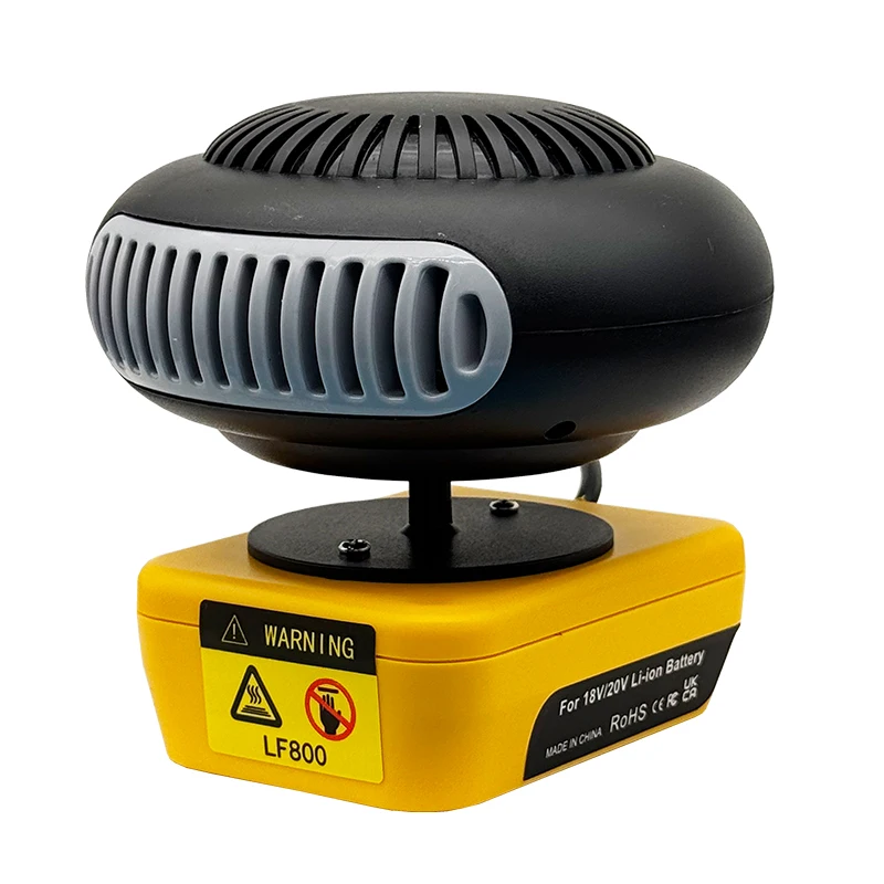 Tragbarer Li-Ionen-Akku, Lufterhitzer, Gebläse, Heizlüfter, heißer und kalter Wind, Dual-Modus für Makita, Bosch, für DeWalt, für Milwaukee – Detail 9