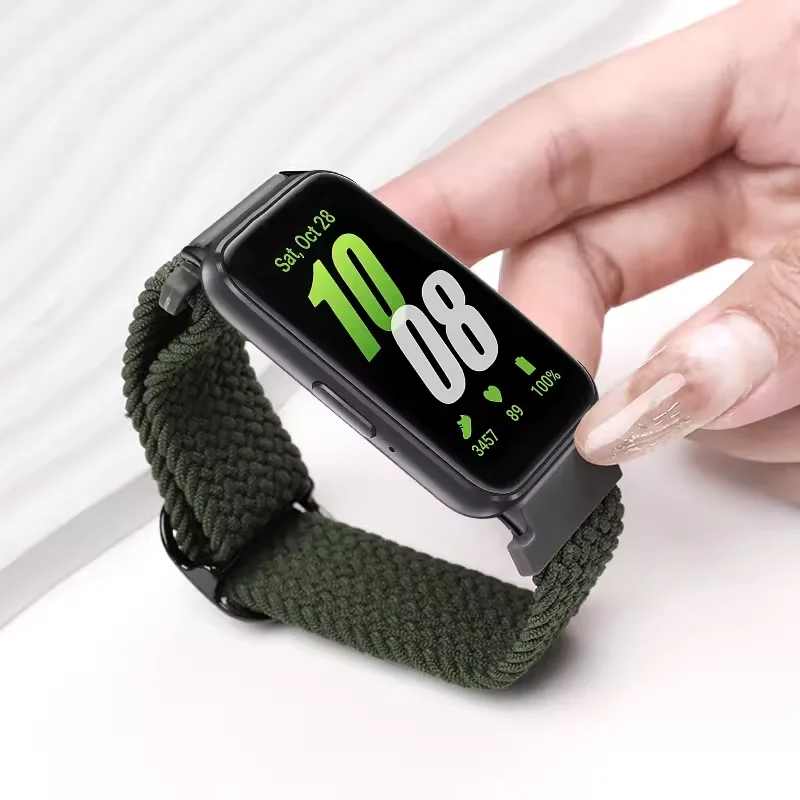 

Аксессуары для Samsung Galaxy Fit 3, ремешок для часов, спортивный нейлоновый плетеный регулируемый сменный браслет Correa Galaxy fit3, ремешок