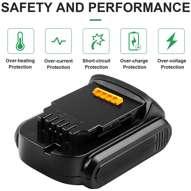 Akumulator litowo-jonowy 14.4V zamiennik dla narzędzi Dewalt DCB140 DCB140-XJ DCF836D2 DCS332M2 DCD734C2 DCF835L2 akumulatory