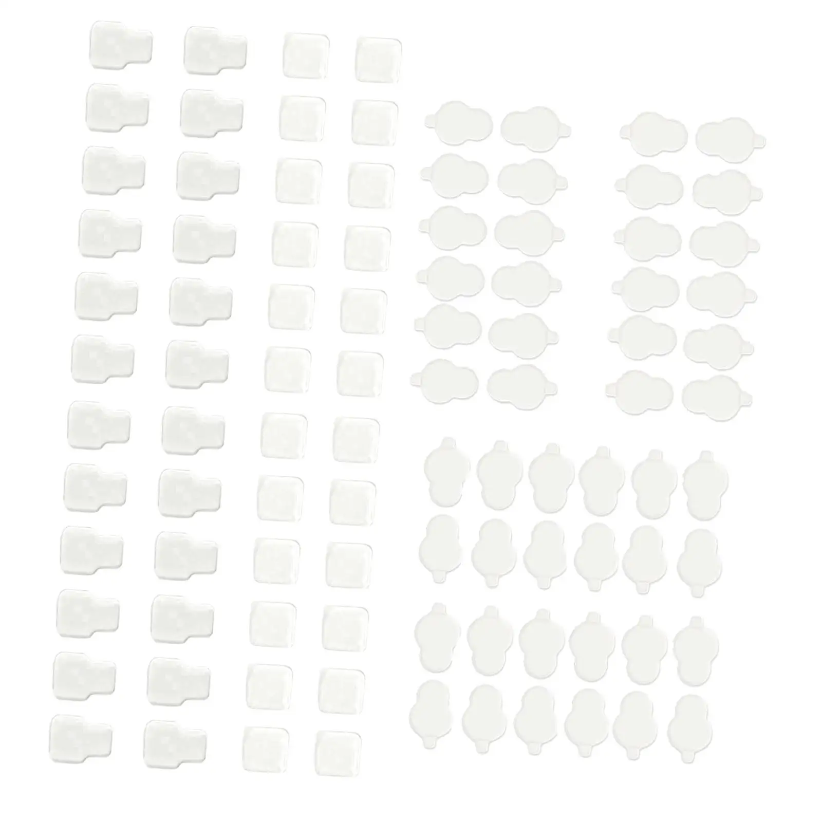 6 Pieces Sticky Pads Acrylic Glue Transparent Strong Hold Practical for Figurines Small Decorations