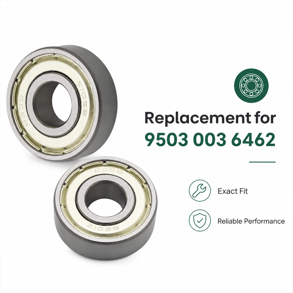 2Pc Grooved Ball Bearing Replaces 9503 003 6461 for Stihl FC90 FC95 FC100 FC110 Edgers HL90 HL95 HL100 HT100 HT130 FR125 FR135