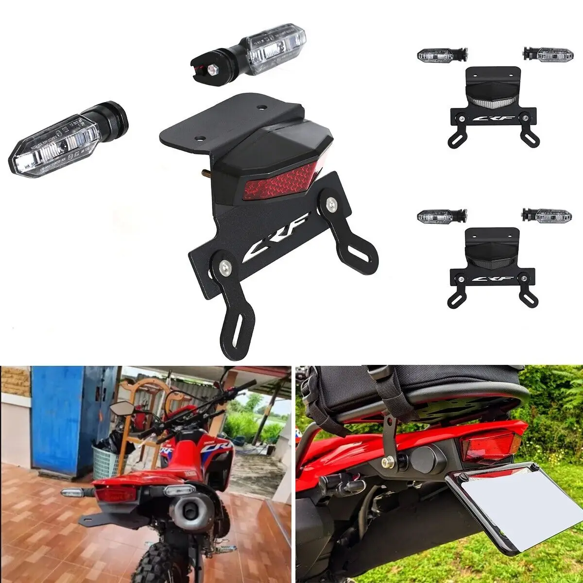 Fender Eliminator Tail Tidy Led Tail Turn Signal Light For HONDA HONDA CRF300L 2021-2024 HONDA CRF300L RALLY 2021-2024