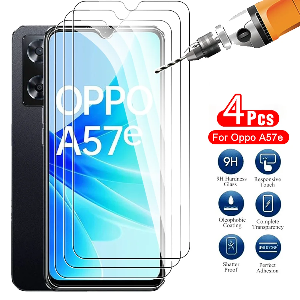 4pcs Protective Glass For Oppo A57e A57s A77s A77 Tempered Glass Appo Orro A 57e 77s 77 57s 4G OppoA57e OppoA77 Screen Protector