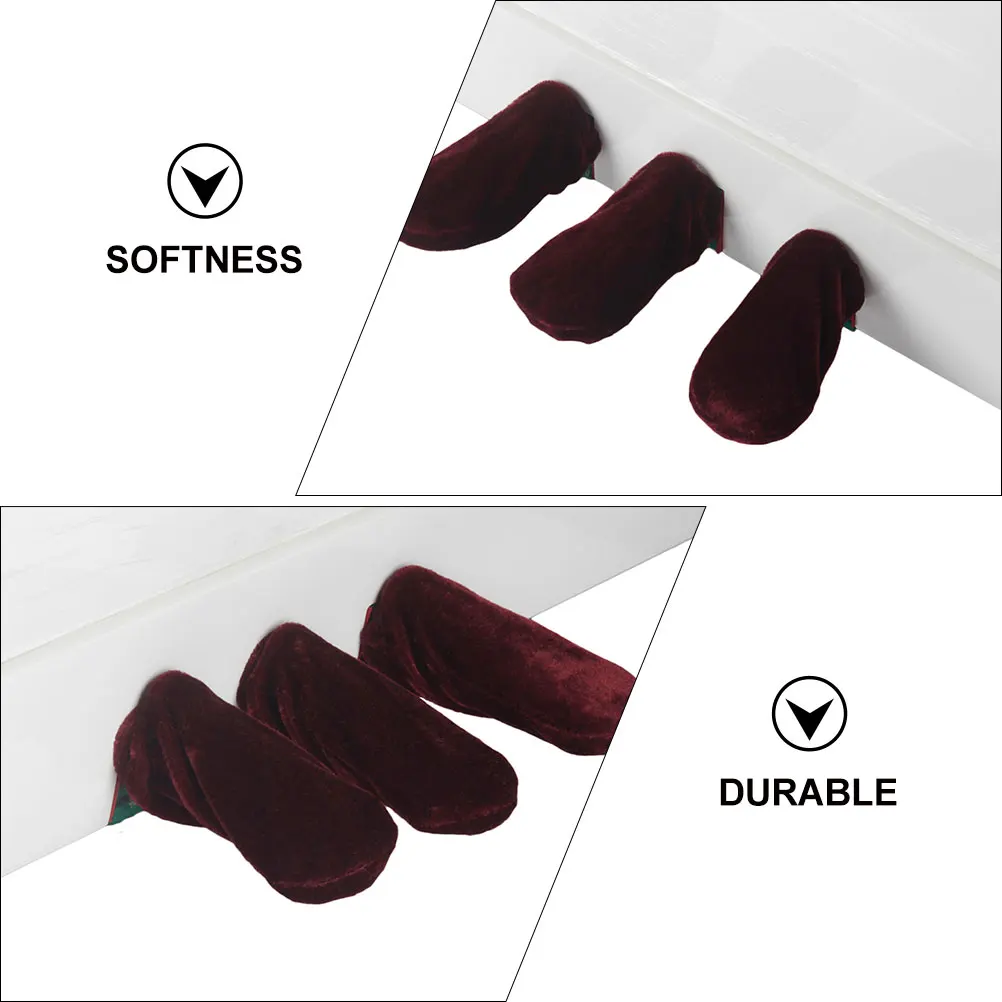 6 قطعة وسادة للقدم البيانو حماة تصميم مدمج أغطية دواسات طويلة الأمد لمعظم نماذج البيانو ملحقات الآلات الموسيقية