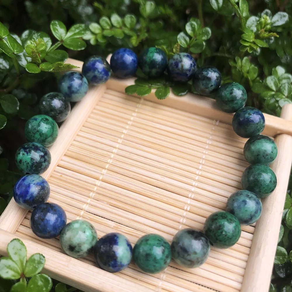 5pcs 8mm Green Dongling Amethyst Gemstone Bead Bracelet Set for Girls Affordable Price Popular Jewelry Accessory
