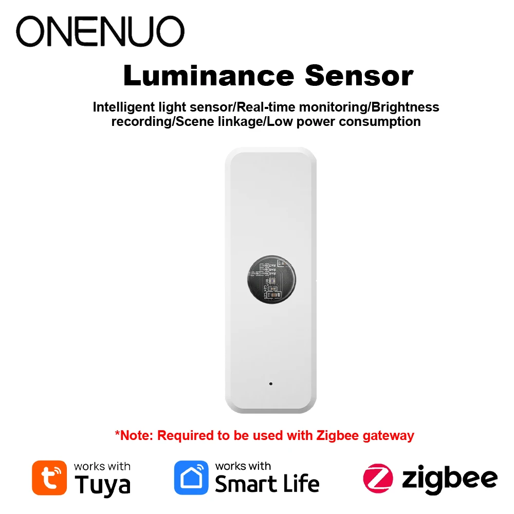 Tuya ZigBee Illumination Brightness Detector Light Sensor Luminance Sensor  Home Automation with Smart Life Device Linkage