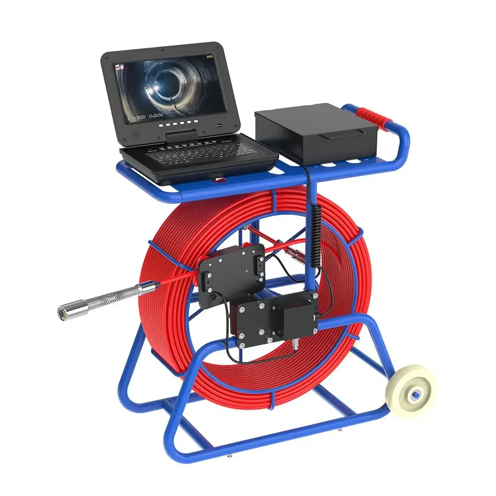 

10 Inch IPS 1080P Sewer Pipe Inspection Camera With 100M Self-Leveling 512HZ Locator And 9mm Cable 1-Year Warranty