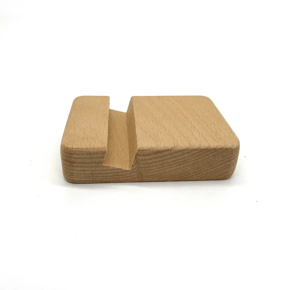Universal Solid Wood Cell Phone Racks Simple Desk Stand Holder for Mobile Phone Tablet PC E-reader Portable Mobile Phone Holder