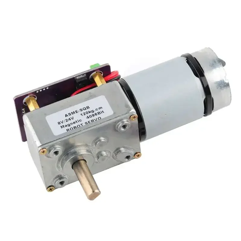 ASMC-LQ ASME-SQ 60/70/120KG Servomotor voor wormwielreductie 360 °   Zelfsluitende magnetische encoderservo voor robotarmventielbediening